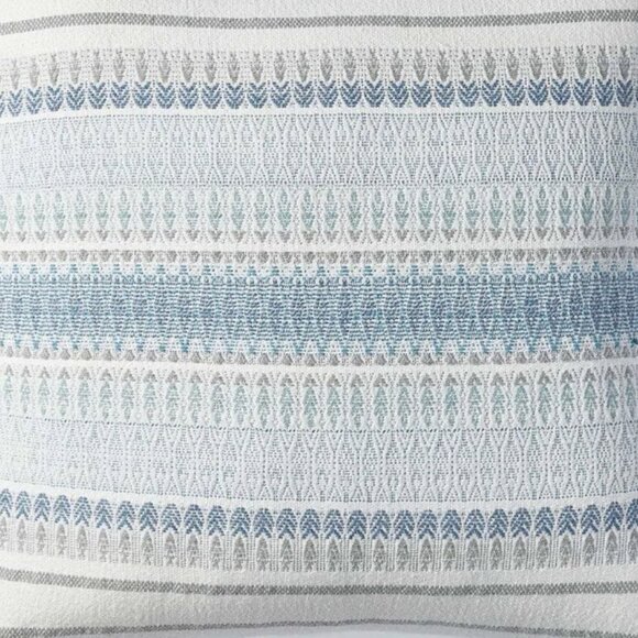 Coyuchi Lost Coast Organic King/Cal King Size Duvet Cover Color Marine with Gray - Picture 5 of 11